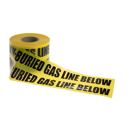 Black Swan Non-Detectable Marking Tape, Yellow, Gas Line 6" X 1000Ft 15465